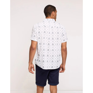 Camisa Manga Corta Beige - Naipes