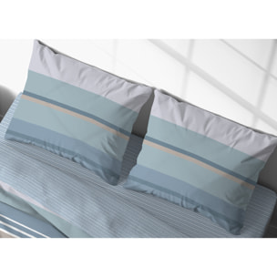 Copripiumino In 100% Cotone Disegno Scia