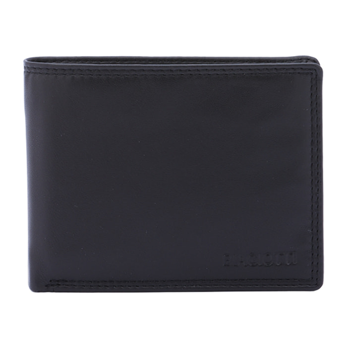 Portafoglio uomo in vera pelle - Modello Cavalier - Casual - 12.5 x 9.5 x 2.0 cm