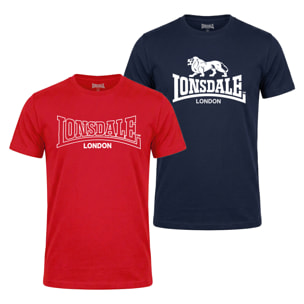 Bi-Pack T-Shirt Cotone LONSDALE Manica Corta Uomo - Art.26084