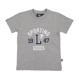 Camiseta universitaria infantil de manga corta.