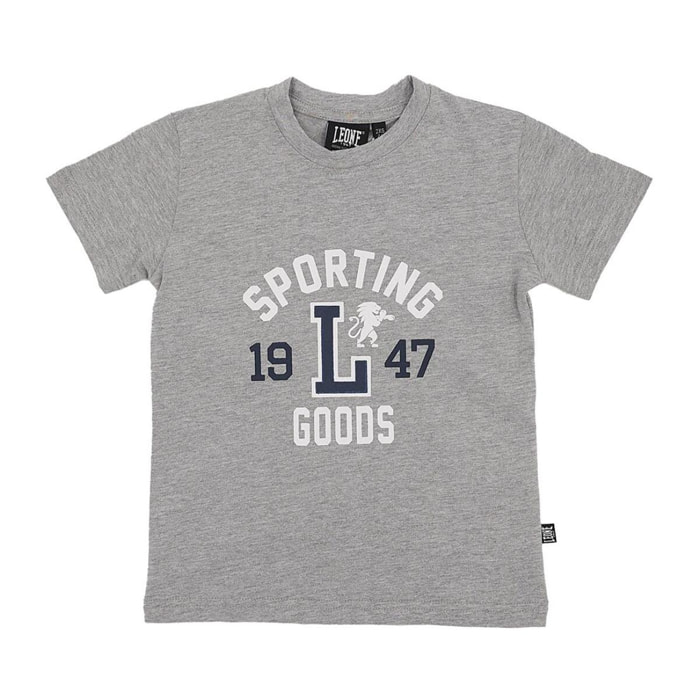 Camiseta universitaria infantil de manga corta.