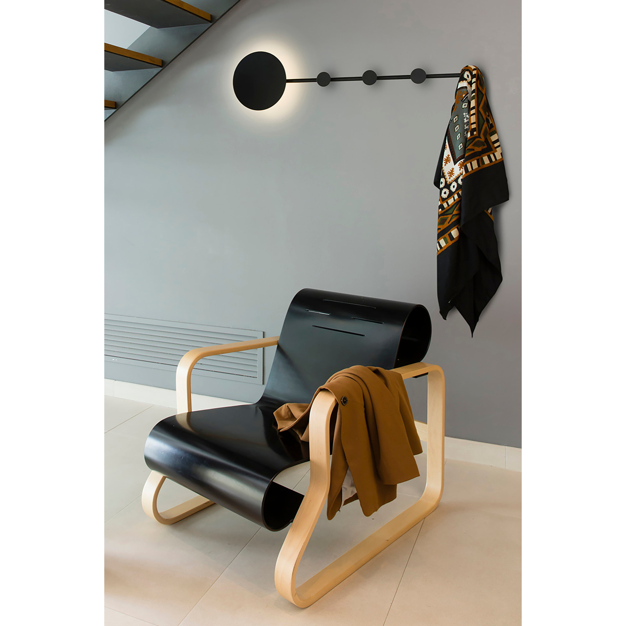 HAN Aplique/colgador negro