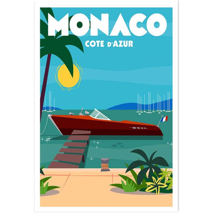 Poster de monaco dream Affiche seule