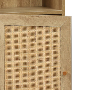 Colonne de rangement salle de bain bohème décor bois BOHÈME