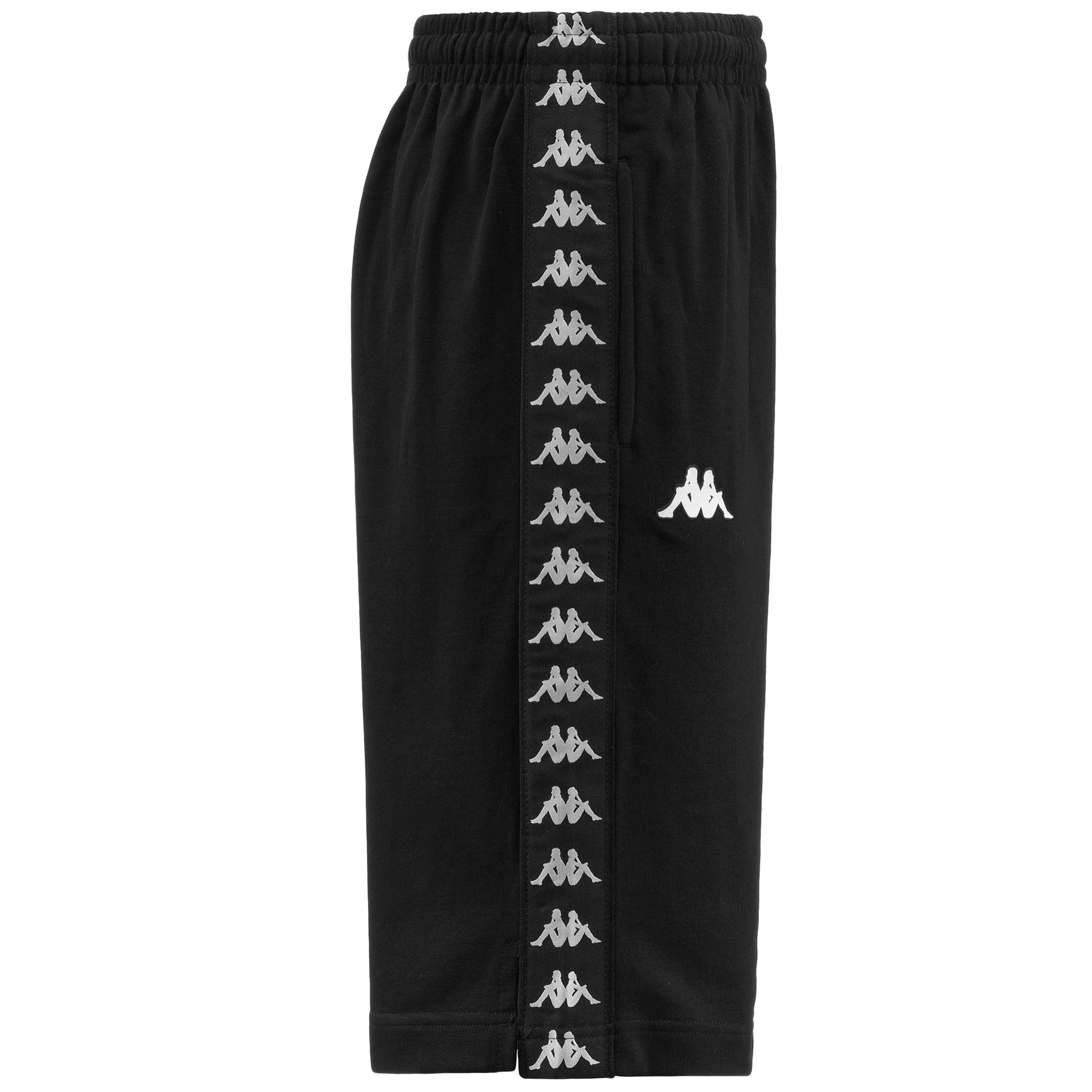 Kappa Pantaloncini SPORT SHORTS 222 BANDA TREADS Nero