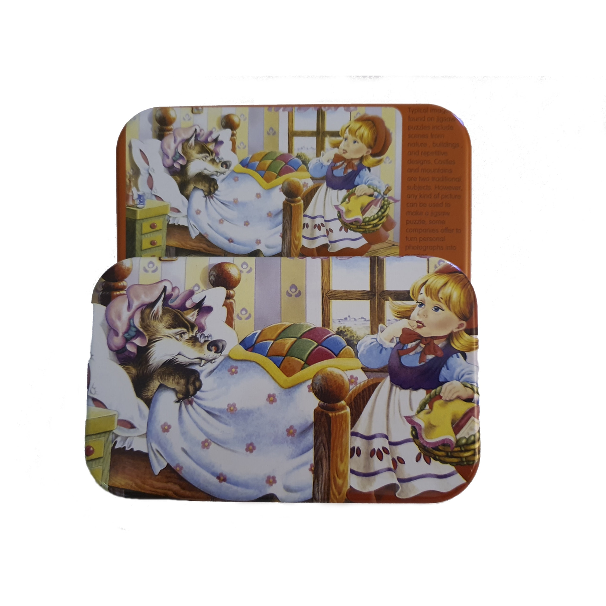 PUZLE DE CUENTOS: CAPERUCITA Y EL LOBO - 60 pcs (CAJA METÁLICA)