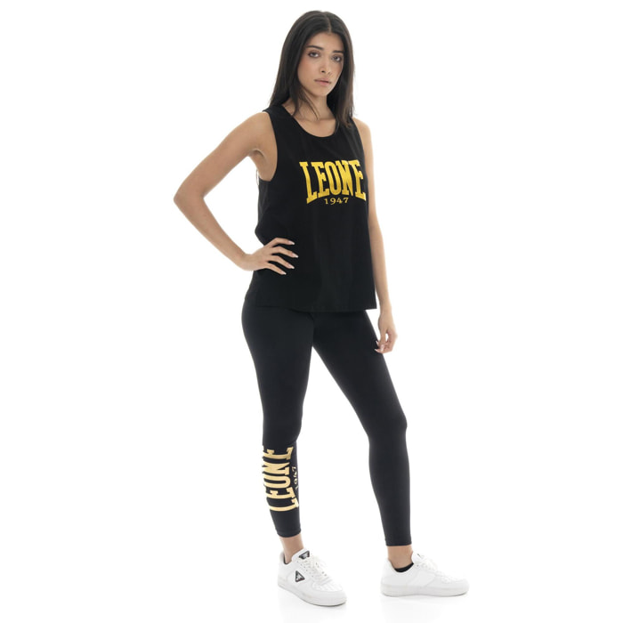 Camiseta de tirantes de mujer Leone Gold de algodón elástico