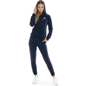Tuta da donna invernale con cappuccio e zip 'Silver'