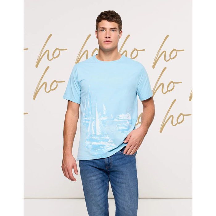 Camiseta Manga Corta Azul - Mainboat