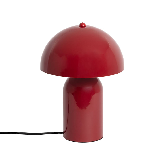 Lampe de table intérieur métal rouge Ø 25cm Marco
