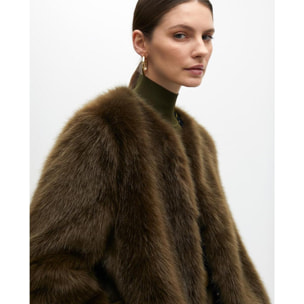 Cappotto in pelliccia corta