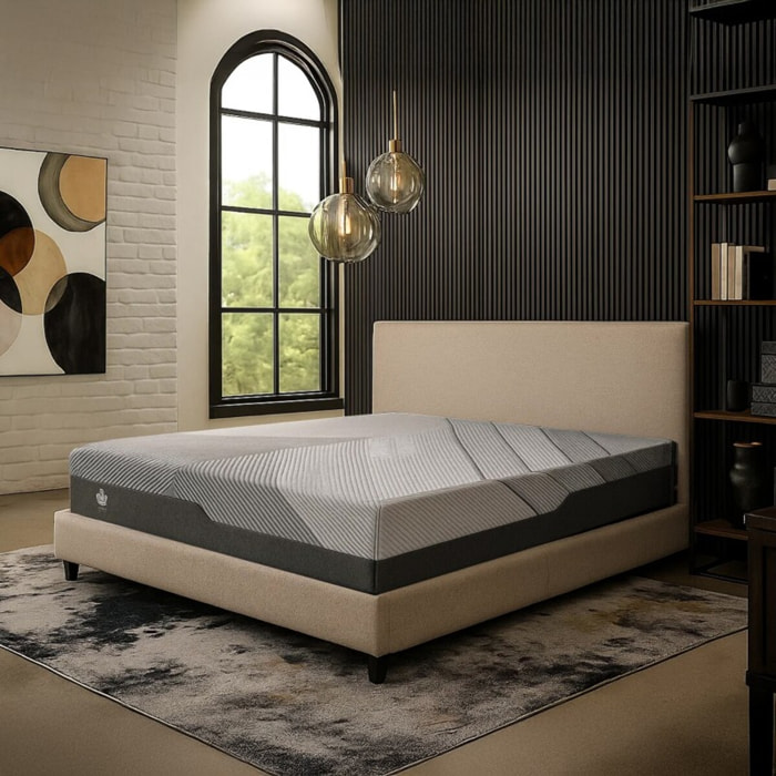 Matelas Alba | Déhoussable - ressorts ensachés et mémoire de forme | 25 cm