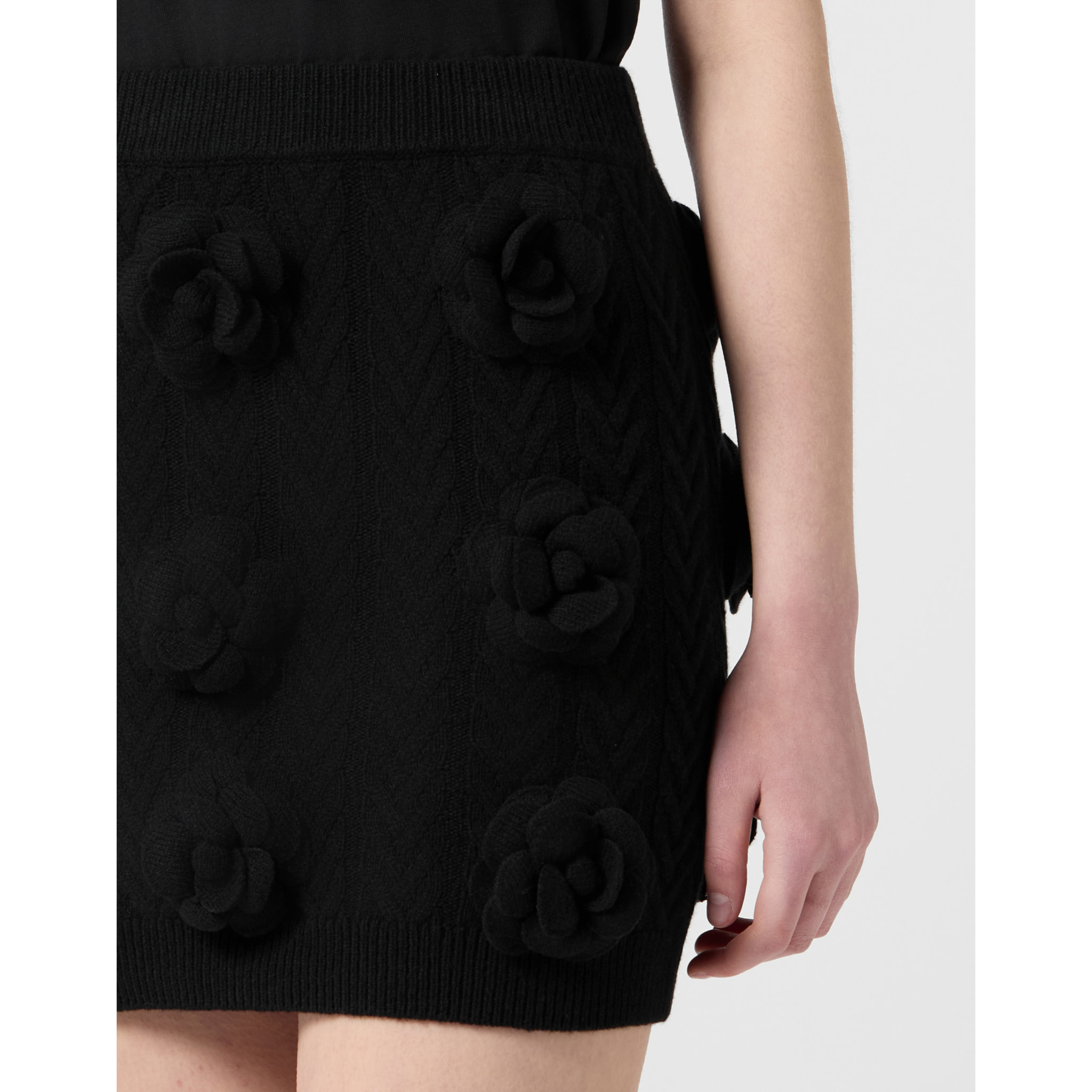 PHILIPP PLEIN Falda corta de punto ROSES