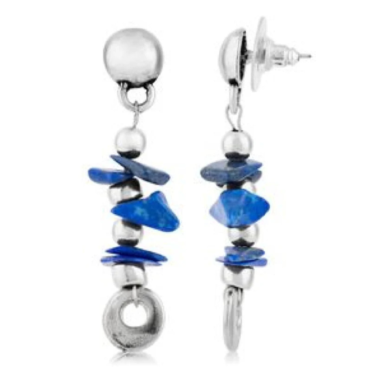 Pendientes largo en lapislazuli