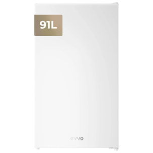 Frigorífico Mini EVVO F24, 91 L, Blanco, Bajo consumo