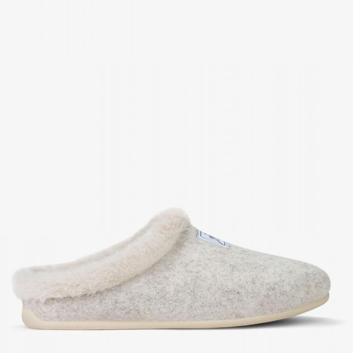 Zapatillas de Casa Mercredy Slipper Fur Beige D.Franklin