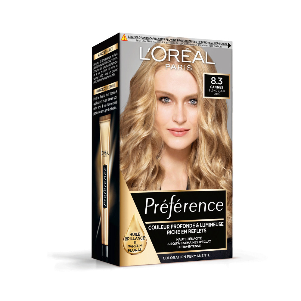 L'Oréal Paris Préférence 8.3 Coloration Cannes Blond clair doré