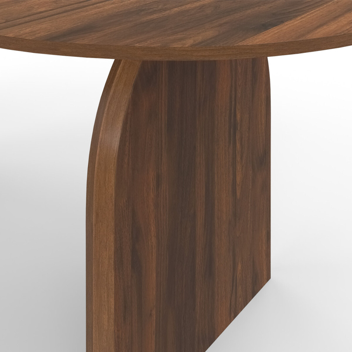 Table à manger extensible Japandi effet bois noyer 160-200cm