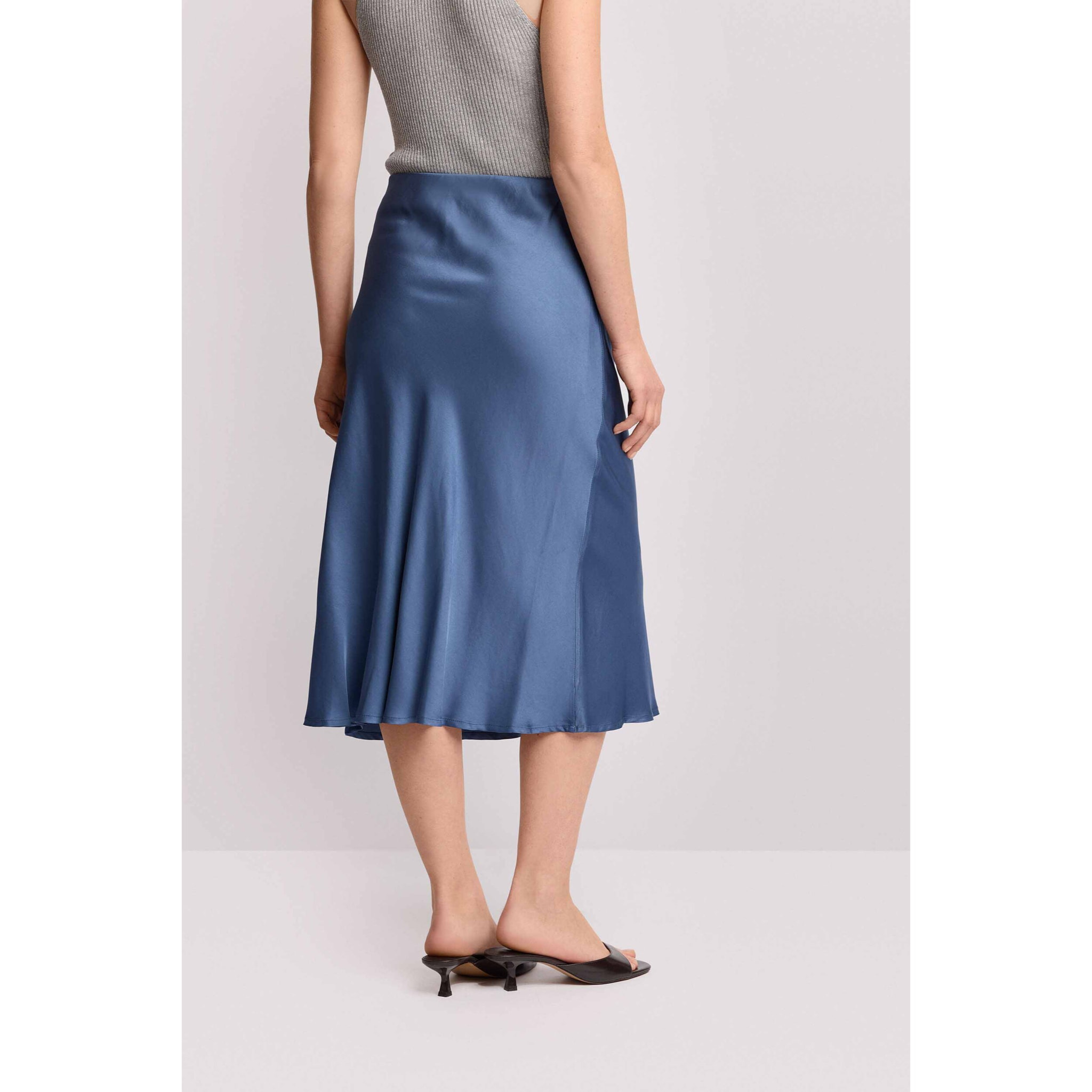 Kocca - Gonna midi in pura viscosa Donna, Tinta unita