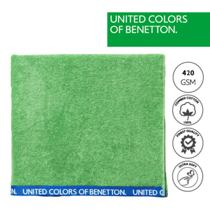 Toalla de playa velour verde benetton