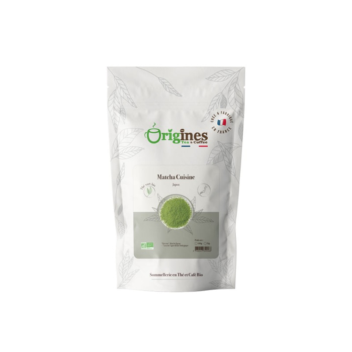 Matcha Cuisine - Thé Vert Bio du Japon - Sachet 100g