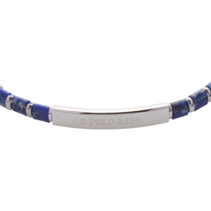 Bracciale U.S. Polo Assn. In acciaio con pietre