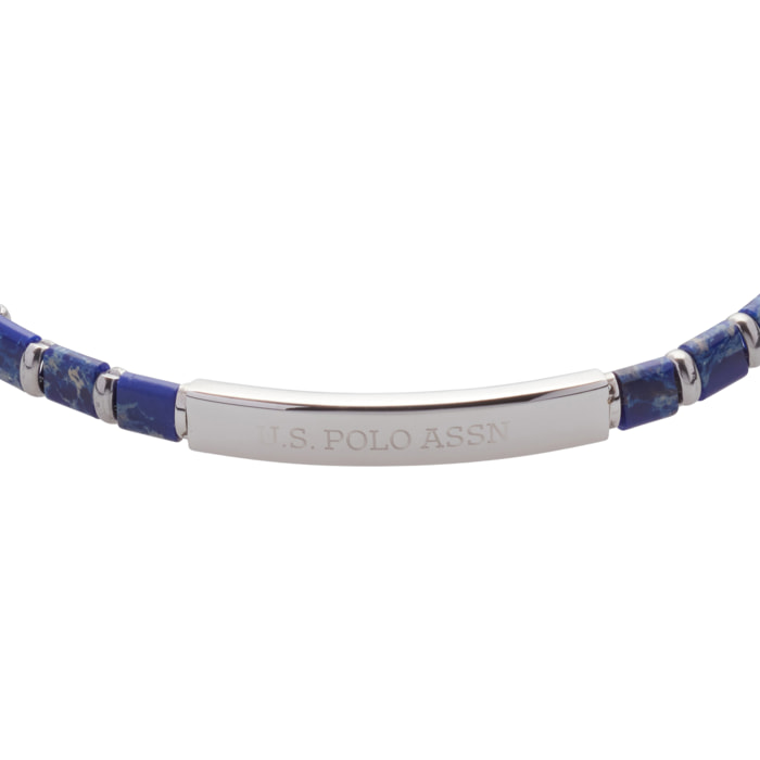Bracciale U.S. Polo Assn. In acciaio con pietre