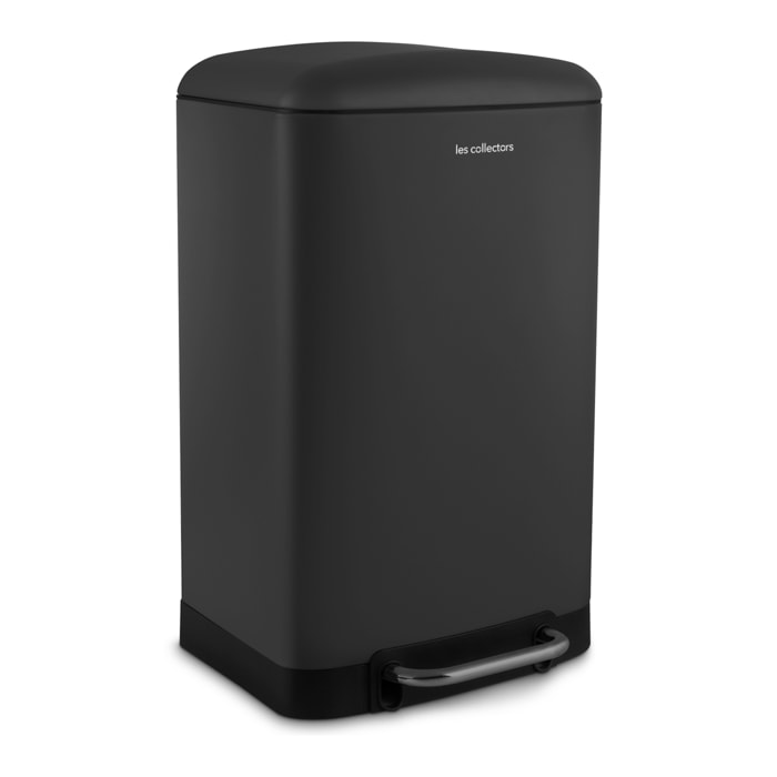 Cubo de Basura con Pedal 20L Les Collectors N°531 | Acero Inoxidable | Cubo Interior Extraíble | Cierre Silencioso | Gris Antracita