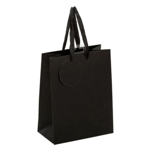 Sac cadeau paillettes petite taille noir