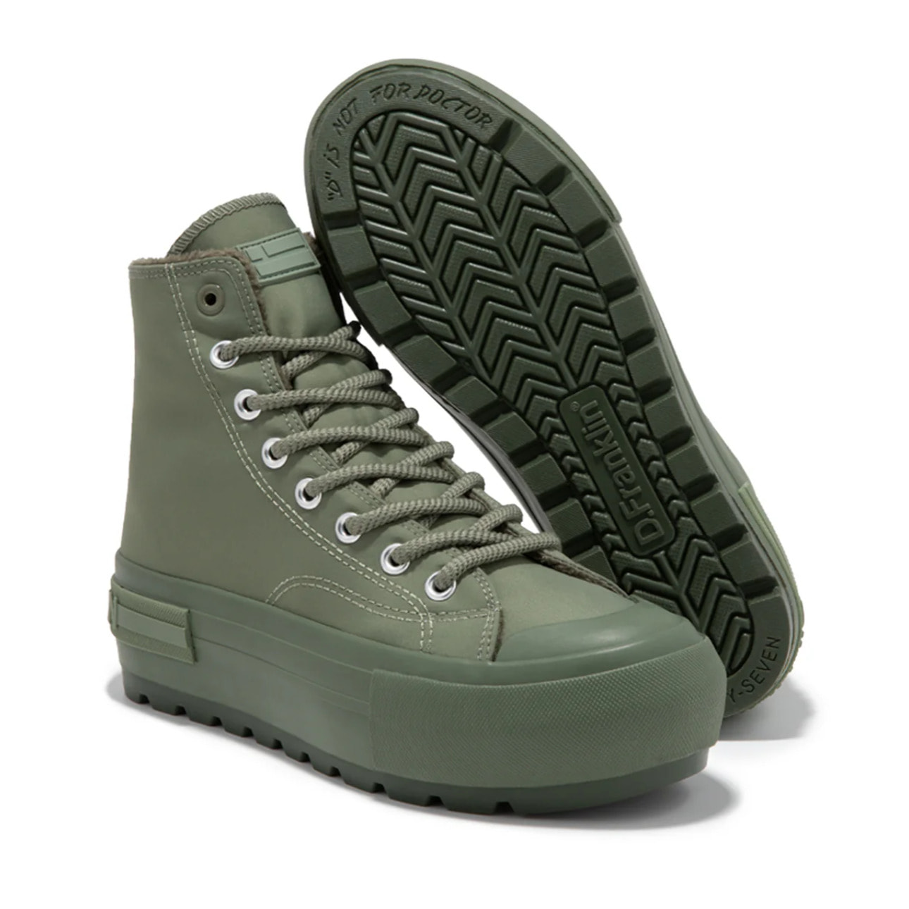 Zapatillas Altas Mujer One Way Rack Verde D.Franklin