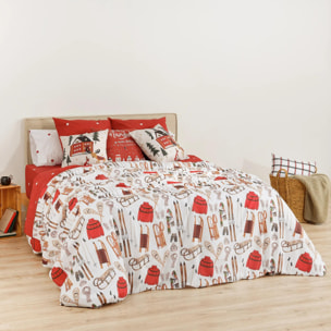 Housse de couette avec clics 100% coton Laponia 59