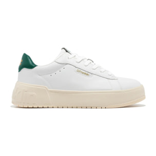 Zapatillas Deportivas Casual Unisex Court Tennis Blanco / Verde D.Franklin