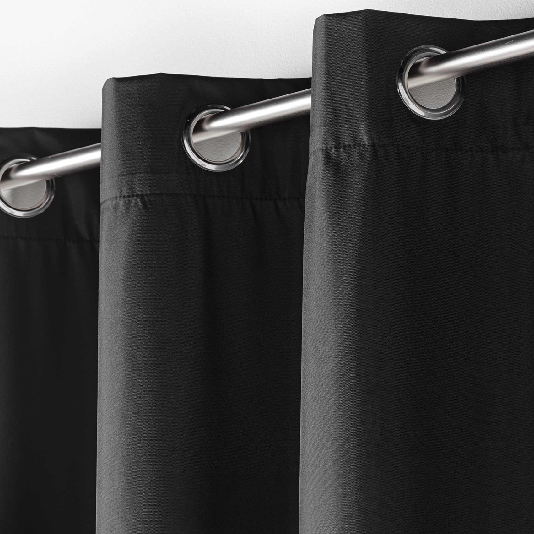 Rideau à Oeillets Icemount Thermique Uni - Noir