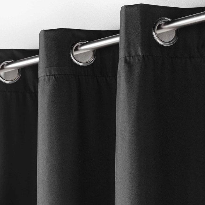 Rideau à Oeillets Icemount Thermique Uni - Noir