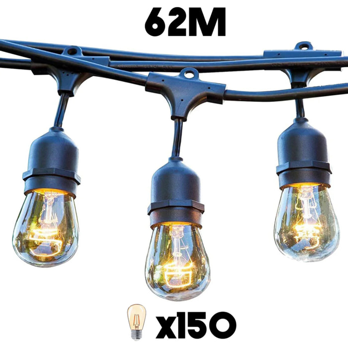 Lot de 15 guirlandes MAFY LIGHT CONNECTABLE 6M