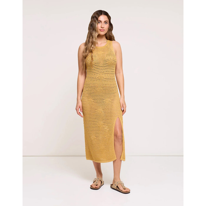 Vestido Largo Dorado - Ossio