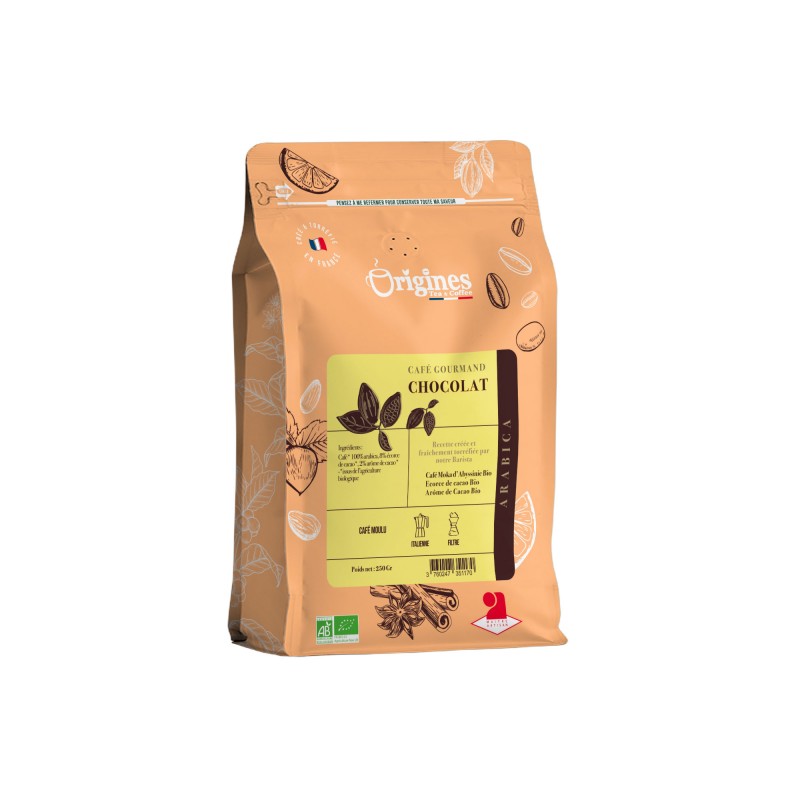 Café Gourmand moulu bio Chocolat - 250g