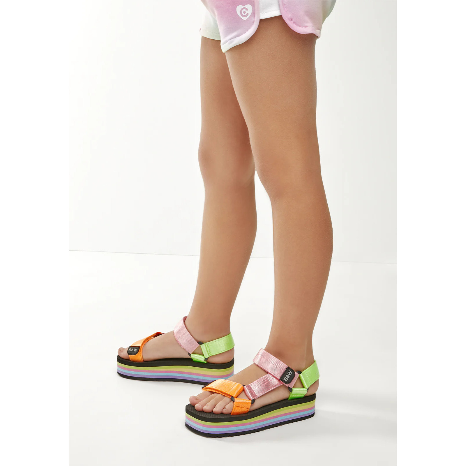 Sandalias Plataforma Multicolor B&W