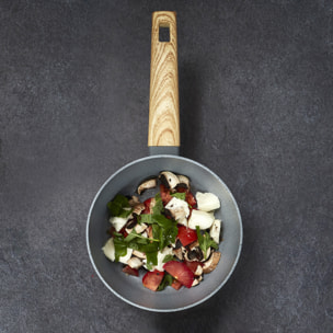 Casserole Alu Forge Manche Effet Bois 18cm