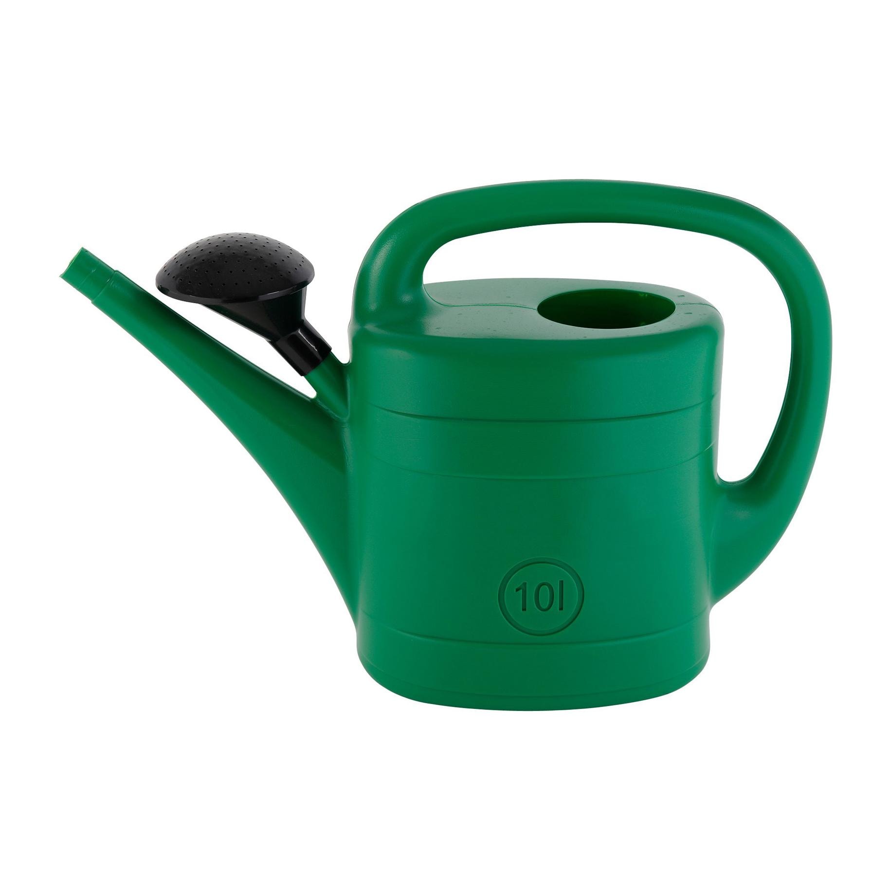 Regadera Spring de 10 litros en color verde con difusor en forma de ducha