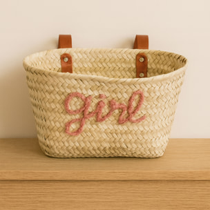 Panier vélo 'Girl' - Rose