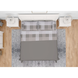 Completo Lenzuola In 100% Cotone Disegno Scotland Beige