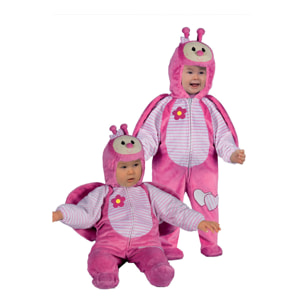 Costume Travestimento Bruchetto Rosa Tutina Bambina