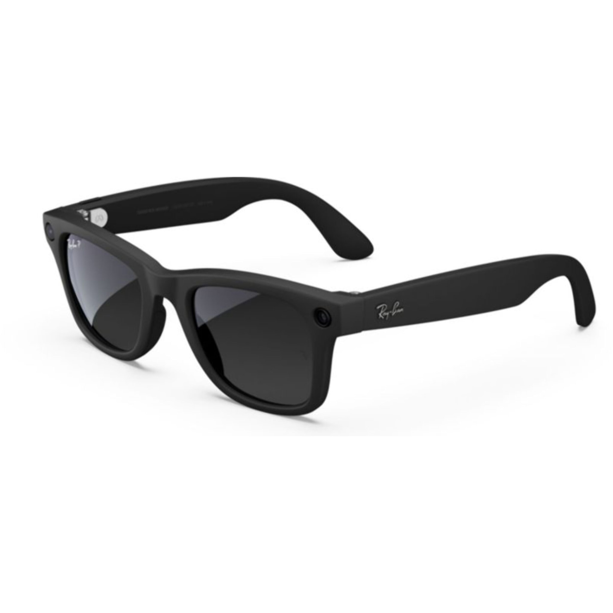Lunettes connectées META Ray-Ban Wayfarer (grande), Noir Mat, Dégradé Graphite Polarisé