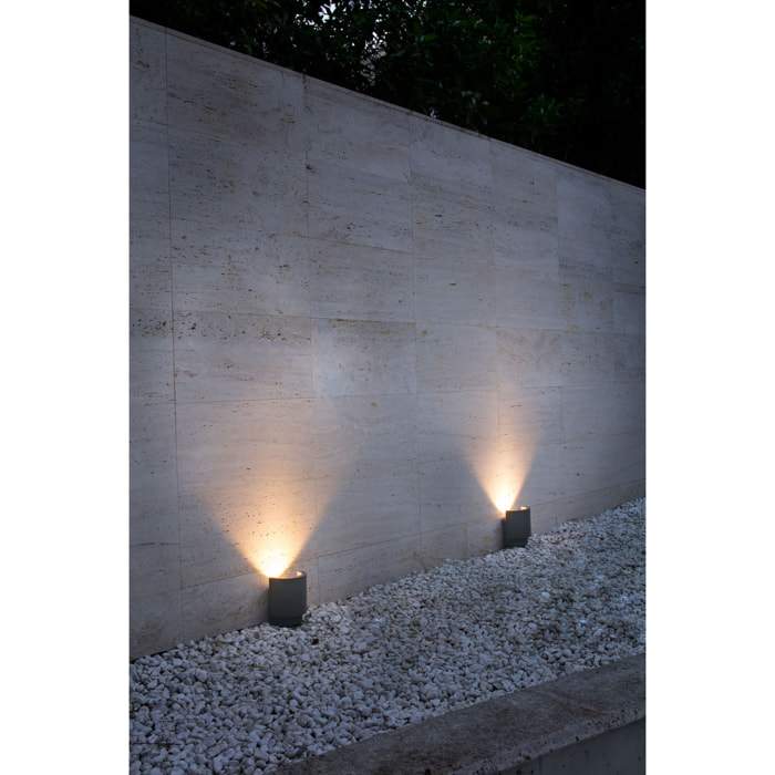 NOBORU Lampada del proiettore/wall washer grigio scuro