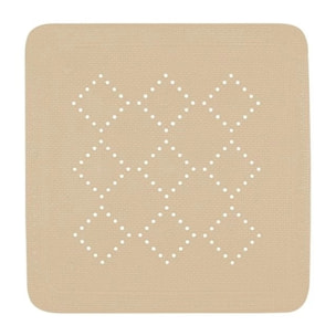 Tapis Fond de douche PVC ALASKA 55x55cm Beige Bahamas Spirella