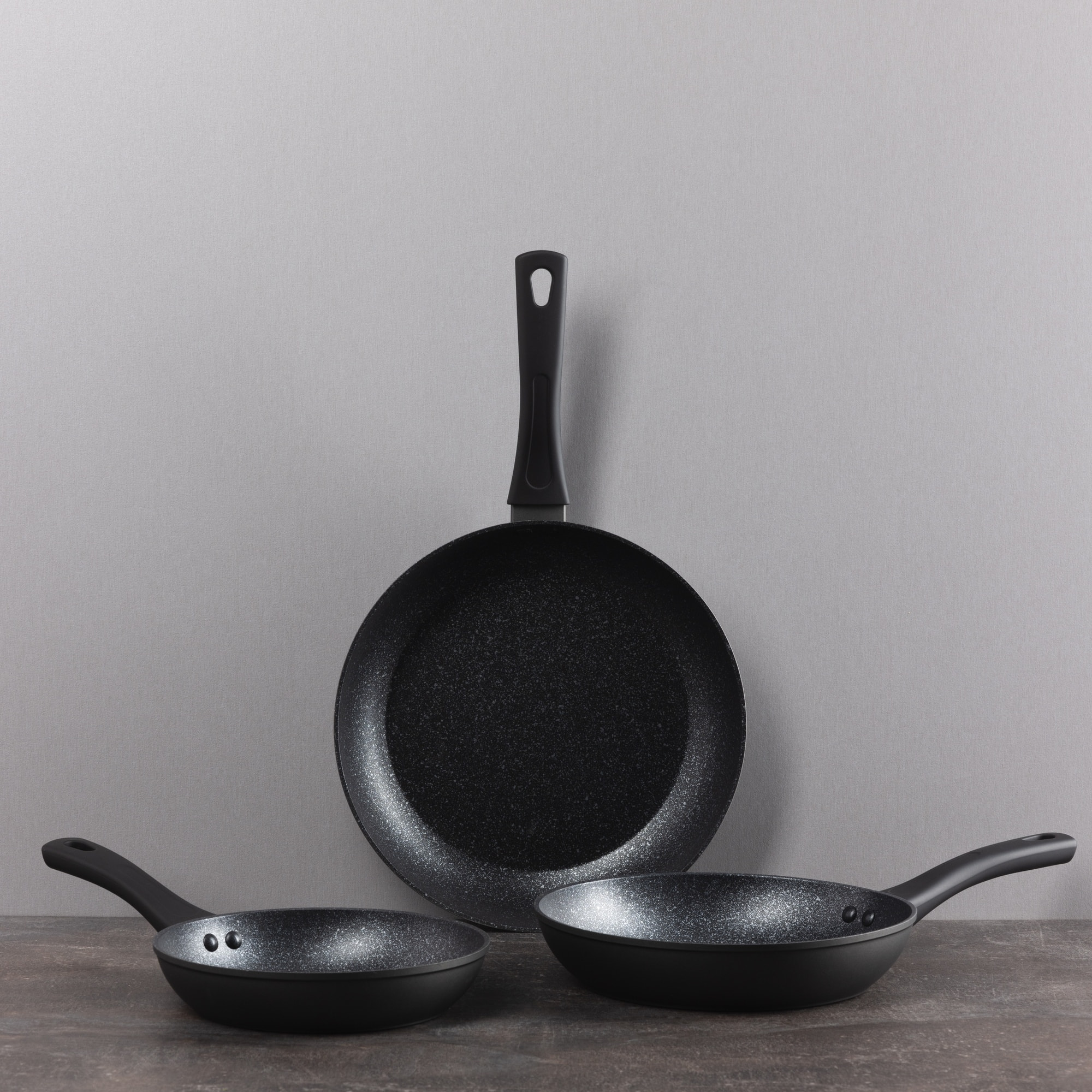 Set de 3 Sartenes en Aluminio forjado Ø20Ø24Ø28cm WILLOW San Ignacio