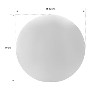 Boule lumineuse LED Ø 40cm multicolore ADHARA