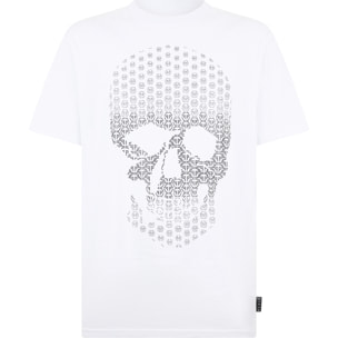 PHILIPP PLEIN Round Neck T-Shirt Skull Strass Skull Strass